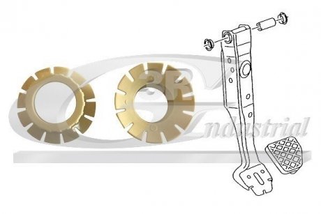 (К-кт 2 шт)Втулка педалі зчеплення Audi A3, Q2, Q3, Tt Seat Ateca, Leon, Leon St Skoda Kodiaq, 3RG 26755