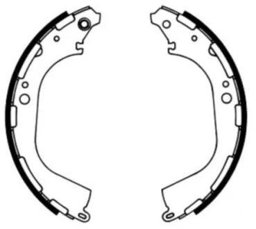 Колодки тормозные барабанные ABE C01045ABE