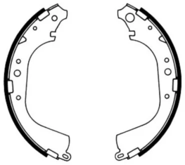 Колодки тормозные барабанные ABE C02039ABE