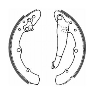 Гальмівна колодка AUDI 100 C3, 100 C4, 50, 80 B3, 90 B3 VW CADDY, CADDY I, CADDY II, CADDY III, GOLF II, JETTA II, PARATI III, PASSAT B1, PASSAT B2, POLO III CLASSIC, POLO IV 0.8-2.5D 01.76- ABE C0W014ABE