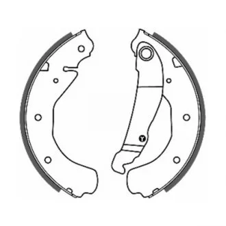 Колодки тормозные барабанные ABE C0X003ABE