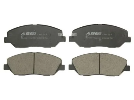 Колодки тормозные дисковые ABE C10521ABE