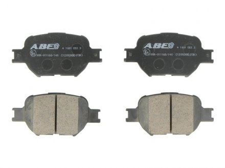 Колодки тормозные дисковые ABE C12092ABE (фото 1)