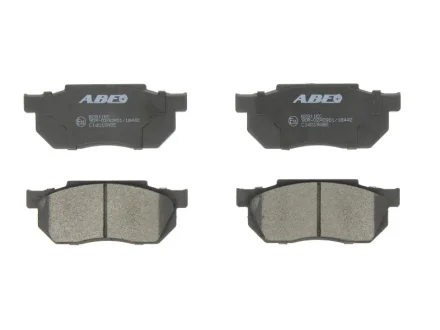 Комплект гальмівних колодок передн, HONDA ACCORD IV, ACCORD VI, ACCORD VII, CITY IV, CIVIC IV, CIVIC V, CR-V I, CR-V II, CRX I, CRX II, INTEGRA, JAZZ, JAZZ II, PRELUDE II, S2000 1.2-2.4 10.83- ABE C14019ABE