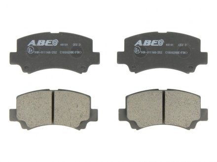 Колодки тормозные дисковые ABE C18002ABE