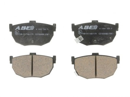 Колодки тормозные дисковые ABE C21026ABE (фото 1)