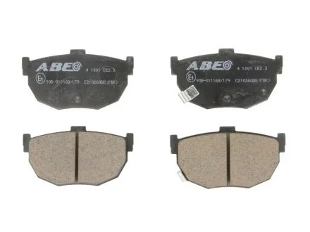 Колодки тормозные дисковые ABE C21026ABE