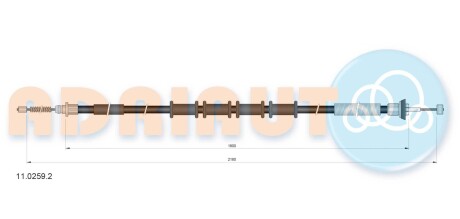 Трос ручного тормоза ADRIAUTO 11.0259.2