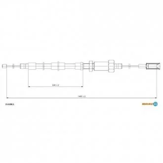 Трос гальмівний FIAT Jumper II all F02-/Ducato II all F 02-/Boxer II all F 02- ADRIAUTO 1102801