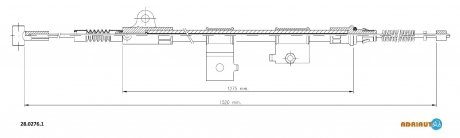 Трос зупиночних гальм ADRIAUTO 2802761