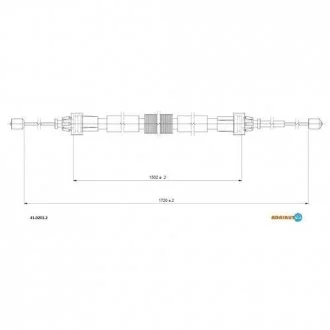 Трос ручника RENAULT / DACIA Duster 11 - ADRIAUTO 4102012
