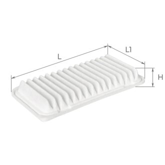 Фільтр повітряний TOYOTA AVENSIS 00-, COROLLA 02- ALPHA FILTER AF1001 (фото 1)