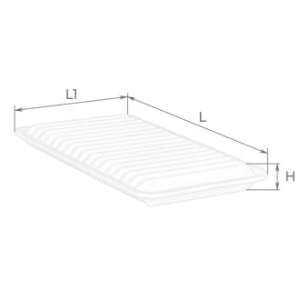 ЕФ повітряний (MAZDA 2, 3, Demio) ALPHA FILTER AF1013 (фото 1)