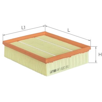Фільтр повітряний ALPHA FILTER AF1820