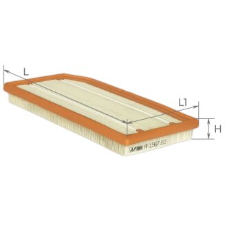 ЕФ повітряний (MERCEDES-BENZ C-Klasse,CLS,E-Klasse Cabrio) ALPHA FILTER AF1967 (фото 1)