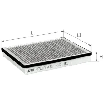 Фильтр салона ВАЗ 2110-2112 угольный (выр-во) ALPHA FILTER AF5010a