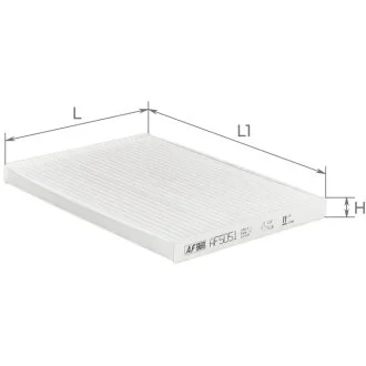Фільтр салону NISSAN QASHQAI 07-, X-TRAIL 07- ALPHA FILTER AF5051