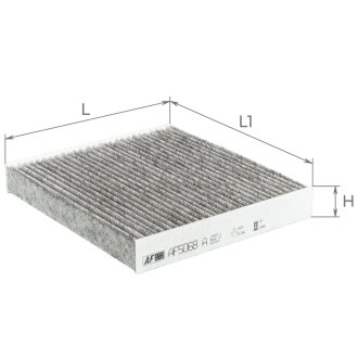 Фільтр салону вугільний ALPHA FILTER AF5068A