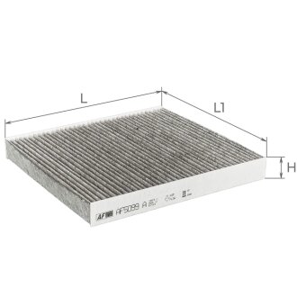 Фільтр салону вугільний ALPHA FILTER AF5099A