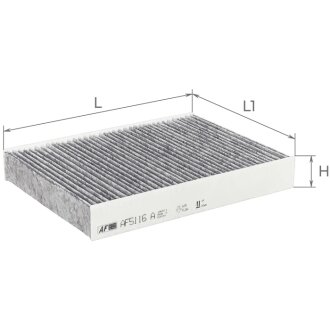 Фільтр салону ALPHA FILTER AF5116A