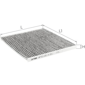 Фильтр салона УГОЛЬНЫЙ ALPHA FILTER AF5118A