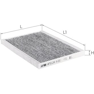 Фільтр салону SUZUKI GRAND VITARA 05- вугільний ALPHA FILTER AF5124a (фото 1)