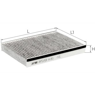 Фільтр салону ALPHA FILTER AF5153A (фото 1)