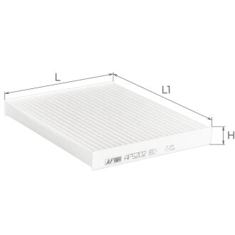 Фільтр салону ALPHA FILTER AF5202 (фото 1)