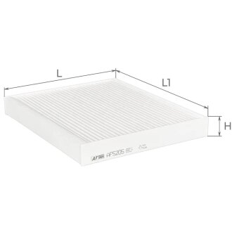 Фільтр салону ALPHA FILTER AF5205 (фото 1)