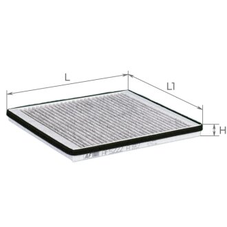 Фільтр салону CHERY M11 угольный ALPHA FILTER AF5222a (фото 1)