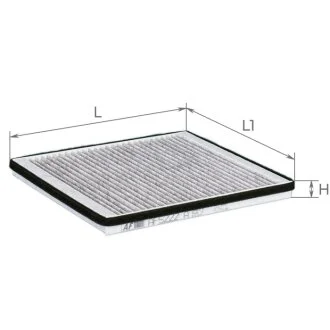 Фільтр салону CHERY M11 угольный (вир-во) ALPHA FILTER AF5222a