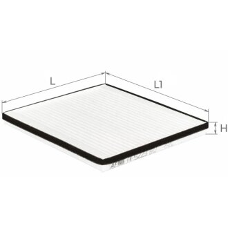 Фото 1 - фильтр салона ALPHA FILTER AF5223 Фильтр салона ALPHA FILTER AF5223 (фото 1)