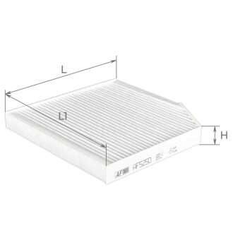 Фільтр салону ALPHA FILTER AF5250