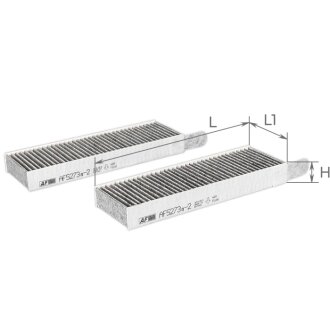 ЕФ повітряний салону (OPEL Corsa-F; Mokka B; PEUGEOT 2008 II, 208 II; CITROEN C4 III) ALPHA FILTER AF5273a-2 (фото 1)