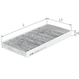 Фільтр салону вугільний ALPHA FILTER AF5280A (фото 1)