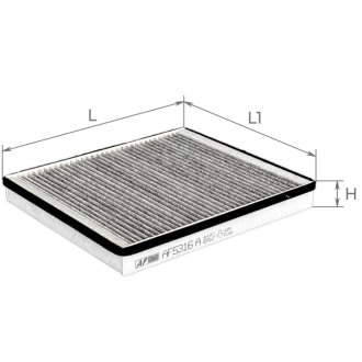 ЕФ повітряний салону (HYUNDAI Equus, Genesis; KIA Stinger) ALPHA FILTER AF5316a (фото 1)