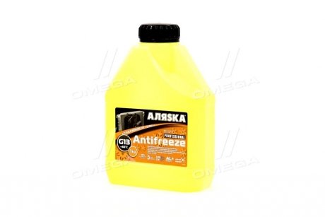 Антифриз Аляска ANTIFREEZE-40 (жовтий) Каністра 1л/0,98 кг АЛЯSКА 5369 (фото 1)