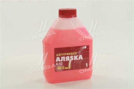 Антифриз Аляска ANTIFREEZE-40 (червоний) Каністра 1л/0,98 кг АЛЯSКА 5524 (фото 1)