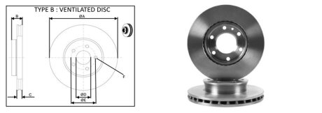 Диск гальмівний перед. 300X28 DB Sprinter 06- Aplus 61261AP
