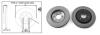 Диск гальмівний перед.NISSAN NAVARA 2.5DCI 05-,PATHFINDER 06- 61646AP