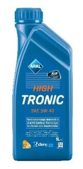Мастило двигуна синтетика Aral HighTronic 5W40 (DE) 12X1L A9 (VW 502 00/505 00/505 01 MB 229.31 Ford WSS-M2C917-ARenault RN0700/ RN0710 Fiat 9.55535 S2) ARAL 1505B4
