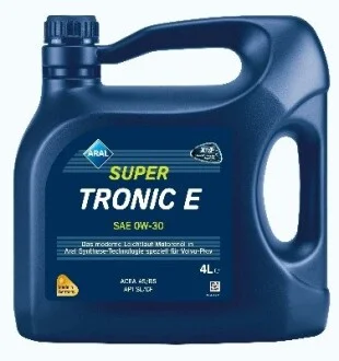 Олива двигуна 4L Aral SuperTronic E SAE 0W30 (ACEA A5/B5, API SL/CF) ARAL 154FEE