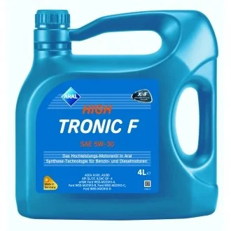 Масла моторные Aral HighTronic F 5W-30 4 л. ARAL 1552A2