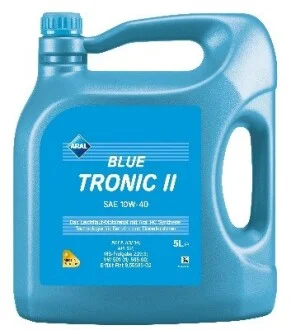 Олива двигуна 5L Aral BlueTronic II 10W40 ARAL 15F078