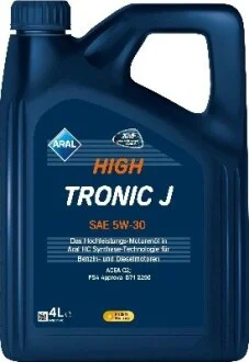 Олива моторна HighTronic J 5W-30 4L ARAL 15F4BC