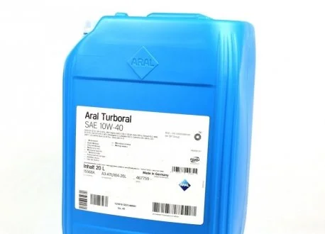 Масло моторное Turboral SAE 10W40 (20 Liter) ARAL AR-15BCD2