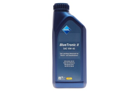 Олива моторна Blue Tronic II SAE 10W40 (1 Liter) ARAL AR-15F46E