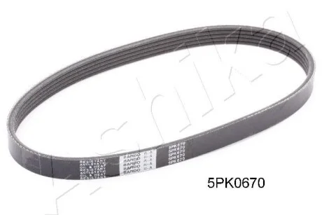 Ремень поликлиновый 5PK673 ASHIKA 112-5PK670
