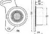 Ролик пасок приводного Hyundai/Mitsubishi Galant/Pajero 2.4D/2.5D 81- ASHIKA 45-05-500 (фото 2)