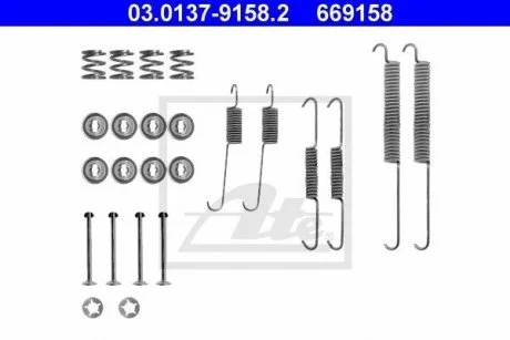 Тормозные колодки ATE 03013791582